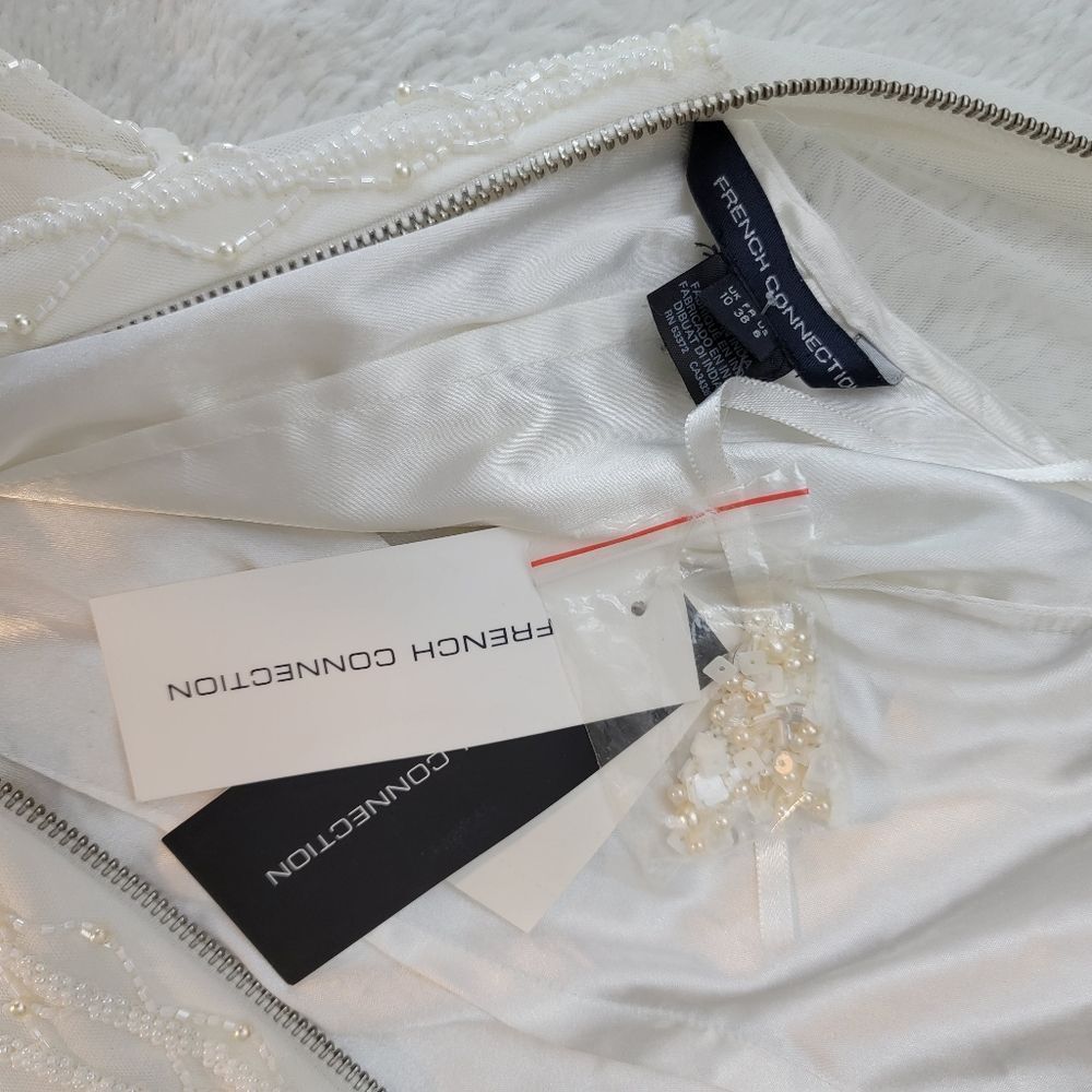 NWT French Connection pearl embellished cage dress - Picture 10 of 13